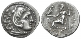 Kingdom of Macedon, Antigonos I Monophthalmos As Strategos of Asia, 320-306/5 or king, 306/5-301 BC. Colophon Drachm circa 310-301, AR 18.5mm., 4.18g....