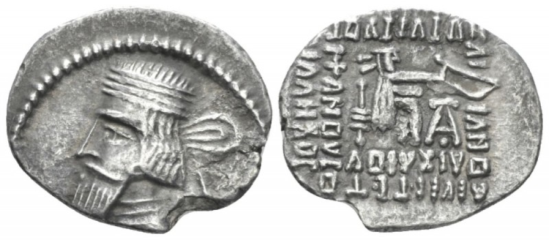 Parthia, Artabanos II, 10-38 Ecbatana Drachm circa 10-38, AR 21mm., 2.92g. Diade...