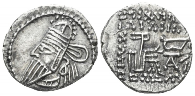 Parthia, Osroes II, 190-208 Ecbatana Drachm circa 147-191, AR 19mm., 3.57g. Diad...