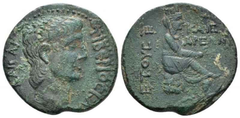 Cilicia, Uncertain Claudius, 41-54 Bronze circa 46 (year 5), Æ 24mm., 8.27g. Bar...