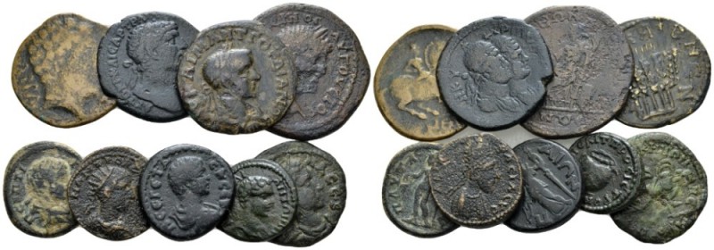 Mesopotamia, Various mints Lot of 9 bronzes various mints. I-III cent., Æ -mm., ...