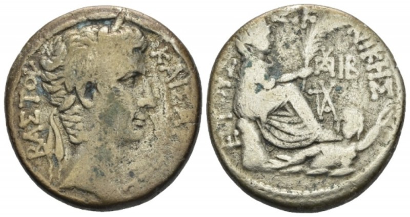 Octavian as Augustus, 27 BC – 14 AD Tetradrachm Antioch circa 4-3 BC, AR 25mm., ...