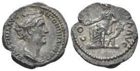 Faustina senior, wife of Antoninus Pius Denarius circa 138-139, AR 18mm., 3.41g. FAVSTINA AVG ANTONINI AVG P P Draped bust right. Rev. CONCORDIA AVG C...