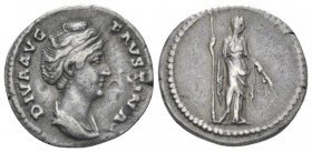 Faustina senior, wife of Antoninus Pius Denarius After 141, AR 18mm., 2.74g. Draped bust r. Rev. Ceres standing facing, head r., holding sceptre and t...