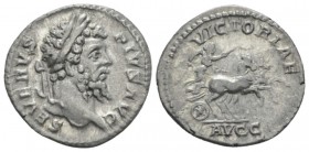 Septimius Severus, 193-211 Denarius circa 202-210, AR 19mm., 2.74g. Laureate head r. Rev. Victory in biga galloping r. C 713. RIC 299.

Nice old cab...