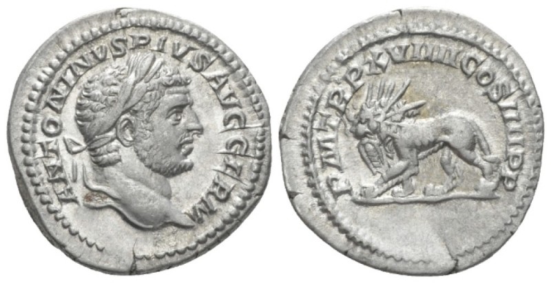 Caracalla, 198-217 Denarius circa 216, AR 19.5mm., 3.48g. ANTONINVS PIVS AVG GER...
