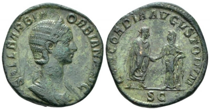 Orbiana, wife of Severus Alexander Sestertius circa 225, Æ 27mm., 19.89g. SALL B...