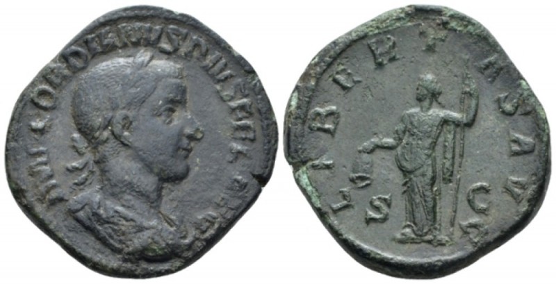 Gordian III, 238-244 Antoninianus circa 243-244, AR 22mm., 5.04g. Radiate, drape...