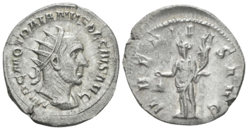 Trajan Decius, 249-251 Antoninianus circa 249-251, AR 23mm., 3.81g. Radiate, dra...