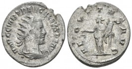 Trebonianus Gallus, 251-253 Antoninianus Antiochia circa 251-253, AR 22mm., 4.39g. Radiate, draped and cuirassed bust r. Rev. Aequitas standing l., ho...
