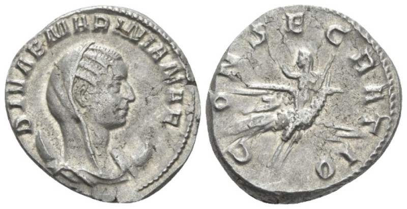 Mariniana, wife of Valerian Antoninianus circa 256, AR 23mm., 4.32g. Veiled and ...