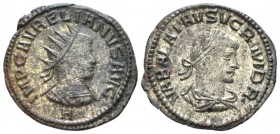 Aurelian, 270-275 Antoninianus circa 270-271, billon 21mm., 3.40g. Radiate and cuirassed bust of Aurelian r. Rev. Laureate, draped, and cuirassed bust...