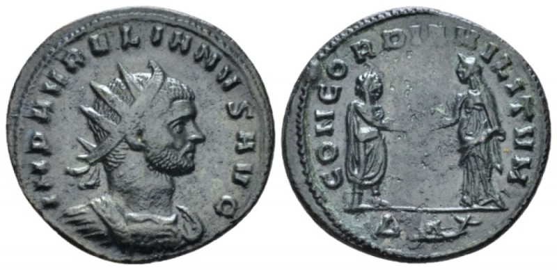 Aurelian, 270-275 Antoninianus uncertain Balkan mint circa 272, billon 21mm., 3....