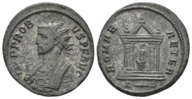 Probus, 276-282 Antoninianus circa 276-282, billon 21mm., 4.29g. Radiate and cuirassed bust l., holding eagle-tipped sceptre and wearing imperial mant...
