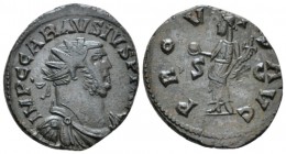 Carausius, 287-293 Antoninianus Camulodunum circa 290-293, billon 22mm., 5.79g. Radiate, draped and cuirassed bust r. Rev. Providentia standing facing...