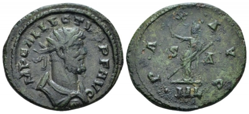 Allectus, 293-296 Antoninianus Londinium circa 293-296, billon 23mm., 4.81g. Rad...