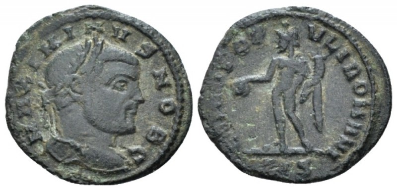 Galerius Maximianus, 305-311 Æ3 305 - 306, Æ 19.5mm., 1.25g. MAXIMIANVS NOB C Lu...