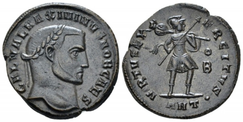 Maximinus II Caesar, 305-309. Folllis Antiochia circa 309, Æ 24mm., 5.94g. Laure...