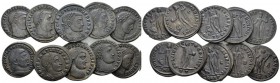 Constantine I, 307-337 Lot of 10 Folles. circa 307-337, Æ -mm., 42.23g. Lot of 10 Folles.

Extremely Fine.