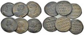 Crispus caesar, 317-326 Lot of 6 Folles. circa 318-326, Æ -mm., 13.39g. Lot of 6 Folles.

About Very Fine/Very Fine.