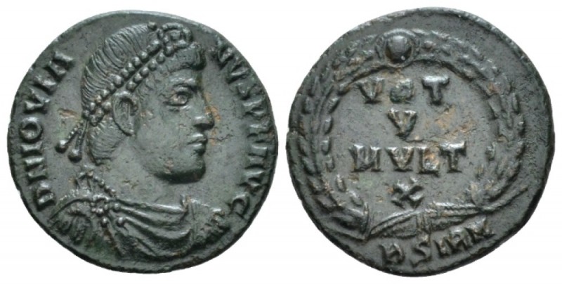 Jovian , 363-364 Æ3 Sirmium circa 363-364, Æ 19.5mm., 3.15g. D N IOVIANVS P F AV...