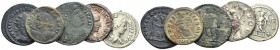 Lot of 5 coins II-III cent., Æ -mm., 17.35g. Lot of 5 coins, including, Caracalla denarius, T. Gallus Antoninianus, Crispus, Diocletian and Magnetius....