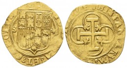 Siviglia, Giovanna la Pazza e Carlo d'Austria, 1516-1519 Ducato 1516-1519, AV 21.5mm., 3.35g. CNI 23.
 
 Very Fine.
 
 
 
 In addition, winning ...