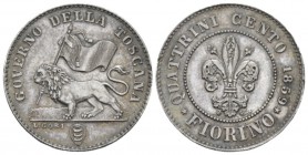 Firenze, Governo della Toscana, 1859. Fiorino 1859, AR 24mm., 6.70g. Pagani 228. MIR 467.
 
 Lovely old cabinet tone, Extremely Fine.
 
 
 
 In ...