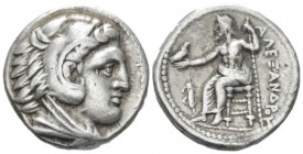 Kingdom of Macedon, Alexander III, 336 – 323 Amphipolis Tetradrachm circa 323-320, AR 26mm., 17.09g. , , AR 26mm, 17.09g. Head of Heracles r., wearing...