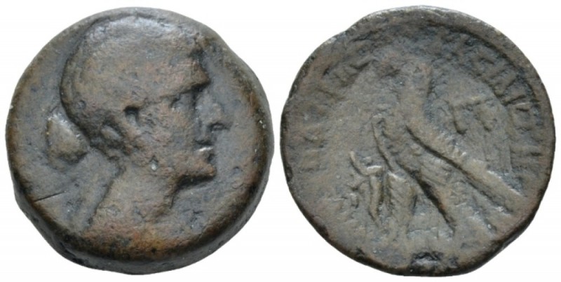 The Ptolemies, Cleopatra VII Thea Neotera. 51-30 Alexandria Diobol-80 Drachmae c...