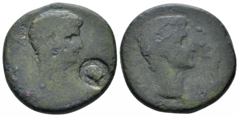 Troas, Ilium Claudius, 41-54 Bronze circa 41-42, Æ 23.1mm., 9.41g. Bare head of ...