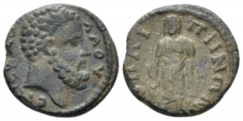 Lydia, Hypaepa Pseudo-autonomous issue. Time of M. Aurelius. Bronze circa 182-18...