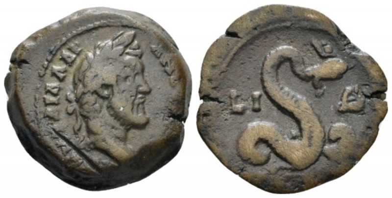 Egypt, Alexandria. Dattari. Antoninus Pius, 138-161 Diobol circa 151-152 (year 1...