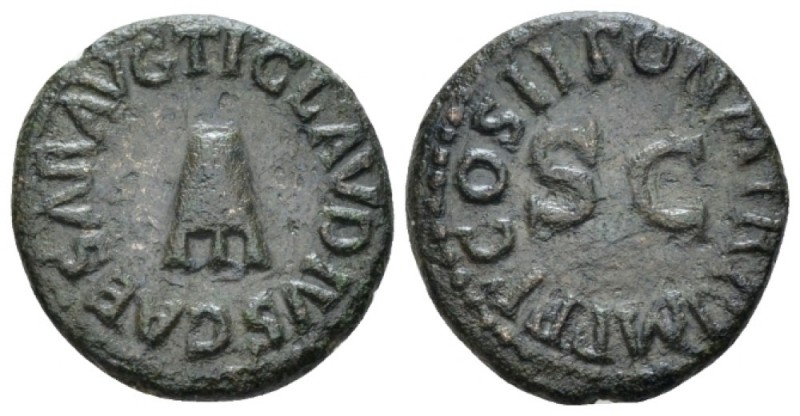 Claudius, 41-54 Quadrans circa 41, Æ 17.5mm., 3.93g. Claudius, 41 – 54. A lot of...