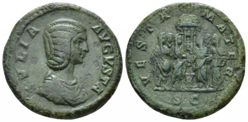 Julia Domna, wife of Septimius Severus As circa 196-211, Æ 26.2mm., 10.22g. Juli...