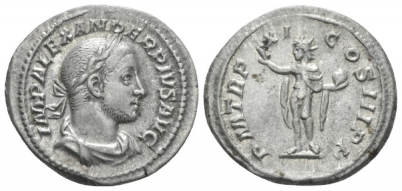 Severus Alexander, 222-235 Denarius circa 232, AR 20.4mm., 3.69g. IMP ALEXANDER ...