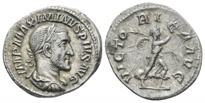 Maximinus I, 235-238 Denarius circa 235-236, AR 20mm., 3.00g. Laureate, draped a...