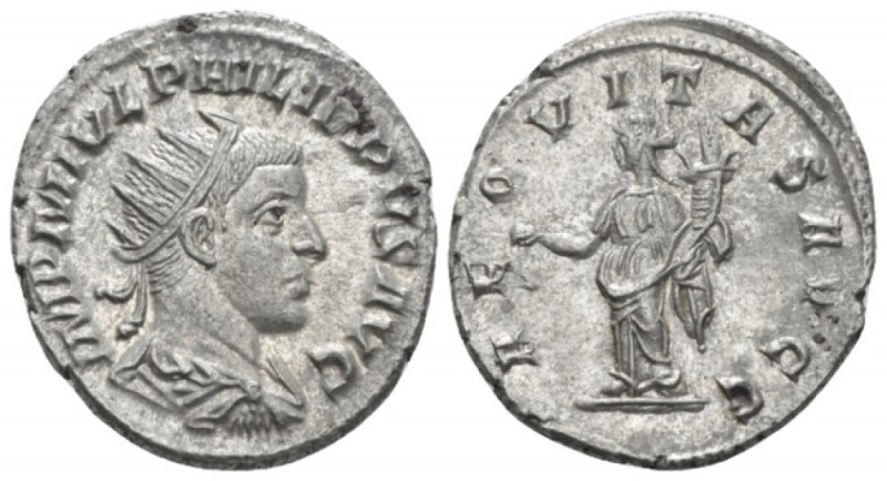 Philip II, 247-249 Antoninianus Antiochia circa 247, AR 20.8mm., 4.46g. Radiate,...