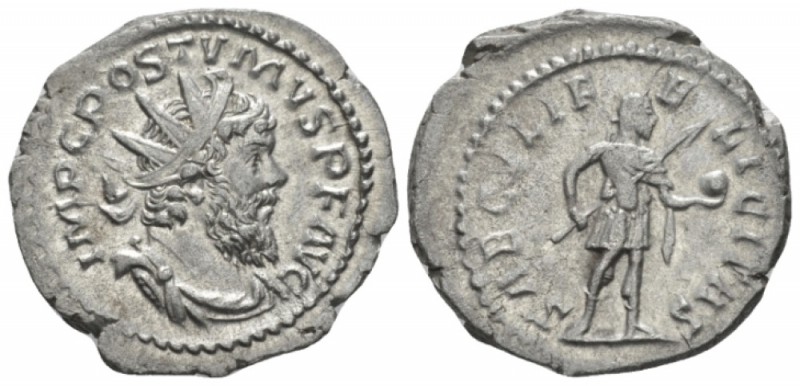 Postumus, 259-268 Antoninianus City mint II circa 266-267, AR 23.6mm., 4.42g. Ra...