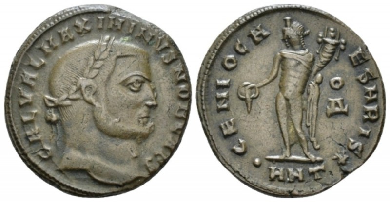 Maximinus II filius Augustori, 308-310. Follis Antiochia circa 309, Æ 22mm., 7.0...