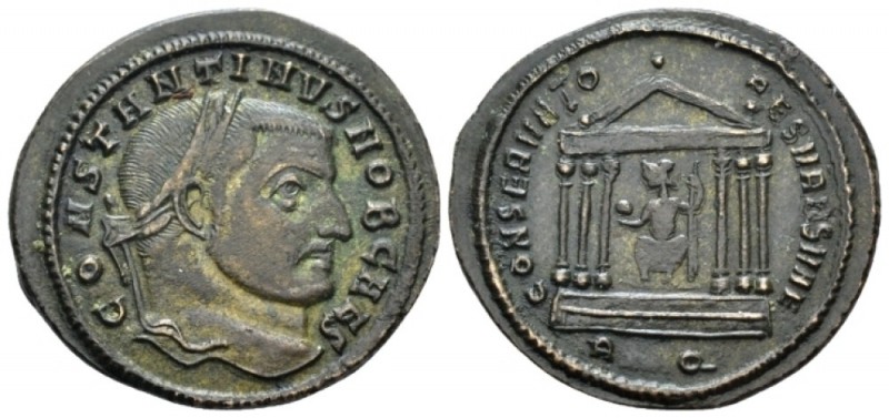 Constantine I Caesar, 306-309. Follis summer 307, Æ 27.9mm., 6.91g. Laureate hea...