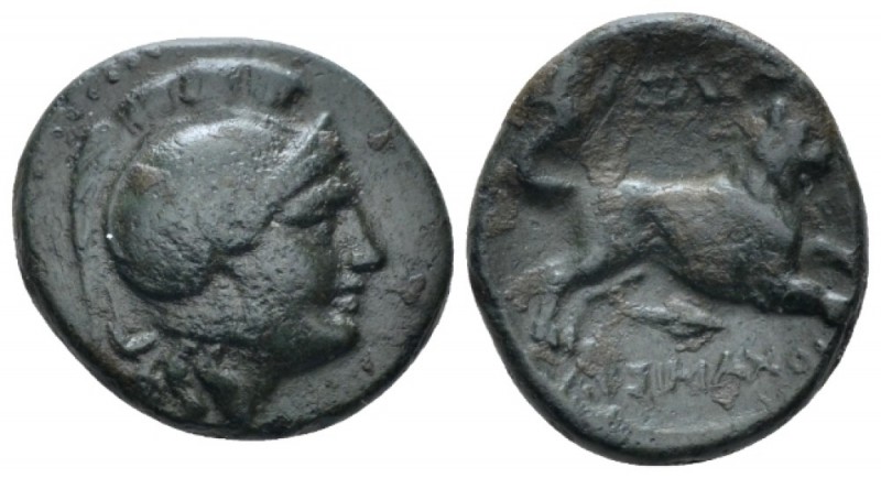 Kingdom of Thrace, Uncertain mint Bronze circa 305-281, Æ 19mm., 4.16g. Helmeted...