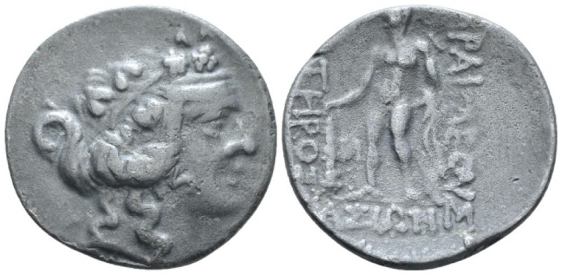 Island of Thrace, Thasos Tetradrachm After 150, AR 30mm., 13.16g. Wreathed head ...