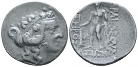 Island of Thrace, Thasos Tetradrachm After 150, AR 30mm., 13.16g. Wreathed head of Dionysus r. Rev. Hercules standing l., holding club and lion-skin; ...