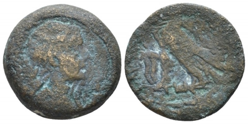 The Ptolemies, Cleopatra VII Thea Neotera, 51-30 BC Alexandria Obol - 40 Drachma...