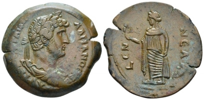 Egypt, Alexandria Hadrian, 117-138 Drachm circa 134-135 (year 19), Æ 35.3mm., 21...