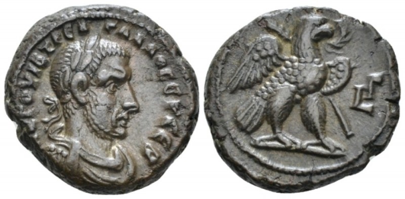 Egypt, Alexandria Trebonianus Gallus, 251-253 Tetradrachm circa 252-253 (year 3)...