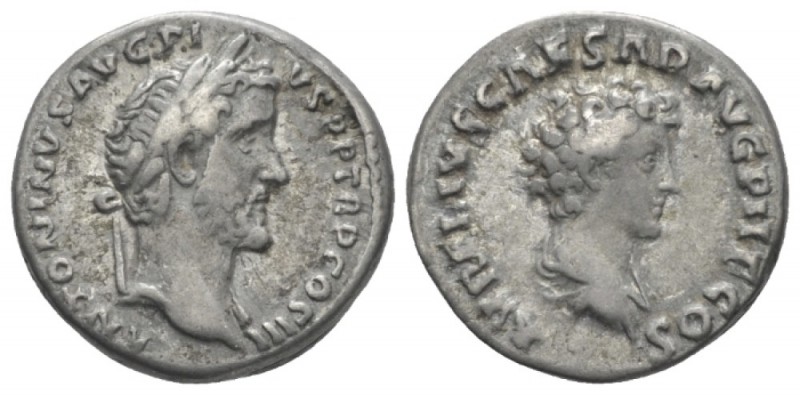 Antoninus Pius, 138-161 Denarius circa 140, AR 18mm., 3.61g. Laureate head r. Re...