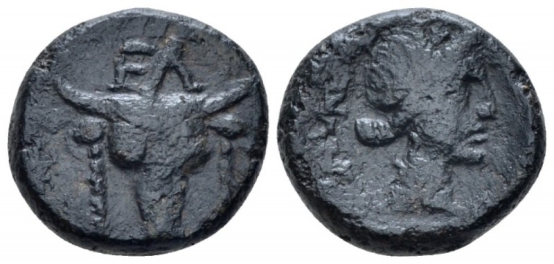Phocis, Elateia Bronze Late IV early III cent., Æ 17.00 mm., 4.90 g.
Facing bul...