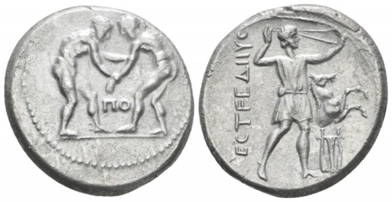 Pamphilia, Aspendus Stater circa 330/25-300/250, AR 25.00 mm., 10.39 g.
Two wre...